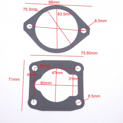 Garnituri cap compresor cilindru de 48mm ZBV30 D1443 foto