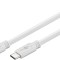Cablu de incarcare si sincronizare USB type C 3.2 Gen1 tata-tata PD 60W 1m alb Goobay
