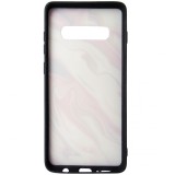 Husa spate silicon TPU si PC, UV Print Model 02, pentru Samsung Galaxy S10 Plus