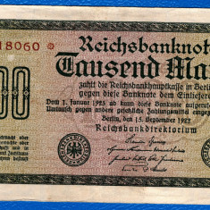 (1) BANCNOTA GERMANIA - 1.000 MARK 1922 (15 SEPTEMBRIE 1922)