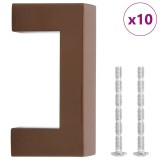 Cumpara ieftin Manere de dulap, 10 buc., bronz, 64 mm, otel inoxidabil