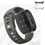 Curea din silicon compatibila cu Samsung Galaxy Watch Ultra2, Telescoape QR, 22mm, Chrome Gray