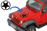 Sticker Stea Negru Universal Jeep, SUV, Camioane sau alte Autoturisme Performance AutoTuning, KITT