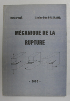 MECANIQUE DE LA RUPTURE par TOMA PANA et STEFAN - DAN PASTRAMA , 2000 foto