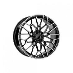 Set jante auto Kormetal R19 in 2 latimi 8.5J 9.5J 5x120 BMW diamond cut+negru