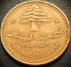 Moneda exotica 10 PIASTRES - LIBAN, anul 1969 * cod 5131 B = excelenta, Asia
