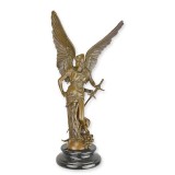 Pacea inarmata-statueta din bronz cu un soclu din marmura BX-75
