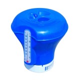 Cumpara ieftin Dozator chimicale piscina Bestway 58209, flotant, cu termometru integrat, diametru 18.5 cm, pastile 7.6 cm
