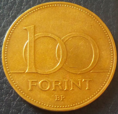 Moneda 100 FORINTI - UNGARIA, anul 1995 *cod 2417 B foto