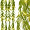 Ghirlanda luminoasa tip perdea de frunze artificiale, 285x105cm, 200 LED-uri, alb cald Household NewTrend