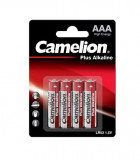 Baterie Camelion Plus Alkaline AAA R3 1,5V alcalina set 4 buc.
