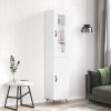 Gossi dulap inalt, alb, 34,5x34x180 cm, lemn prelucrat