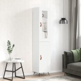 vidaXL Dulap &icirc;nalt, alb, 34,5x34x180 cm, lemn prelucrat