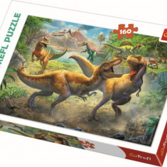 Puzzle trefl 160 tyrannosauri in lupta