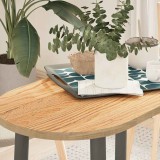 VidaXL Blat de masă 80x40x2 cm lemn masiv de stejar oval