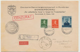 ROMANIA 1943 plic cu stampila speciala Expozitia filatelica germana de la Sibiu