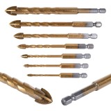 Set burghie pentru sticla si ceramica, 7 elemente, Geko G39700
