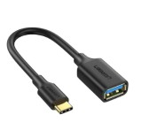 CABLU ADAPTOR Ugreen OTG, &quot;US154&quot;, USB 3.0(M) la USB Type-C(T), 5Gbps, lungime 15cm, PVC, negru &quot;30701&quot; (timbru verde 0.08 lei) - 6957303837014