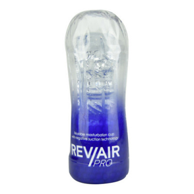 Masturbatoare - Rev-Air Pro Cupa Reutilizabila pentru Masturbare cu Control al Suctiunii si Carcasa Solida Transparenta foto