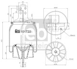 FEBI BILSTEIN 101722 Burduf, suspensie pneumatica