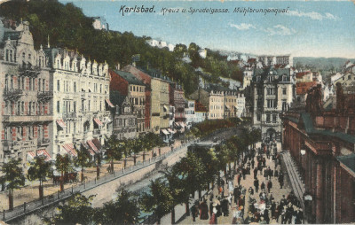 * Austro-Ungaria, Karlsbad, carte poştală circulată, 1912 foto