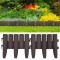 vidaXL Borduri de gazon, 36 buc., maro, 10 m, PP 48620