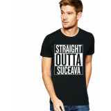 Tricou negru barbati - Straight Outta Suceava - L