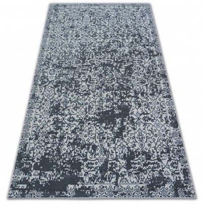 Covor Sense Micro 81260 Vintage alb si antracit, 160x230 cm foto