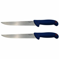 Set doua cutite de bucatarie DEPOX&reg;, Chef&#039;s Blade, otel inoxidabil, 33 cm, albastru