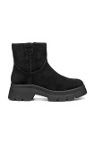 Geox cizme din piele &icirc;ntoarsă D PLUETTE culoarea negru, cu platforma, izolare usoara, D565MA 00022 C9999