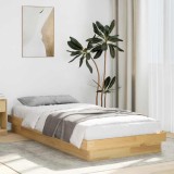 Cumpara ieftin Cadru pat fără saltea 90x200 cm lemn masiv de stejar
