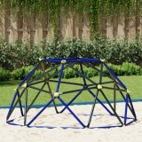 Dome Cățărări Copii vidaXL 3-10 Ani, 196cm, 200kg, Albastru/Galben, Exterior, Oțel Vopsit, Hexagonal