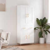 vidaXL Dulap &icirc;nalt, alb, 69,5x34x180 cm, lemn compozit