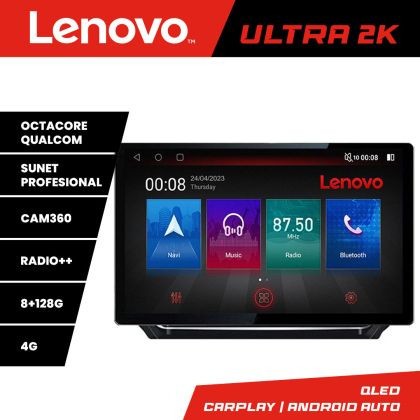 Navigatie Peugeot 2008 2020- Ecran 2K QLED 13&quot;,Octacore,8Gb RAM,128Gb Hdd,4G,360,DSP,Carplay,Bluetooth CarStore Technology