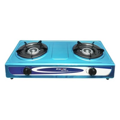 Aragaz camping, portabil, fonta, 2 arzatoare, 2.5 kW, Breckner Germany foto