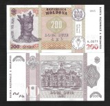 MOLDOVA 200 LEI 2015 UNC [1] P - 26c , Guvernator Anca Dragu , necirculata