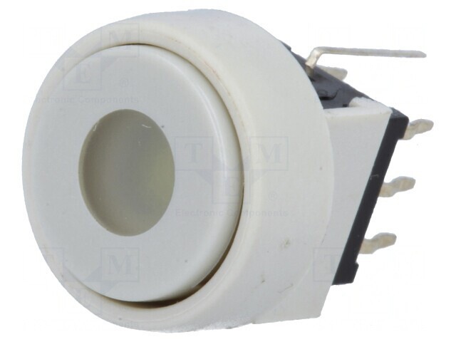 Comutator tastatură DPDT LED albă 30VDC THT