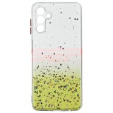 Husa Samsung Galaxy A13 5G, TPU Transparent Gradient Glitter, Protectie Camera