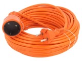Prelungitor alimentare 20m portocaliu PVC 2x1,5mm2