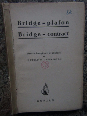 BRIDGE PLAFON-BRIDGE CONTRACT - H. W. CHESTERTON, 1944 foto