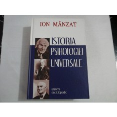 ISTORIA PSIHOLOGIEI UNIVERSALE - ION MANZAT