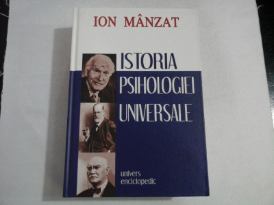ISTORIA PSIHOLOGIEI UNIVERSALE - ION MANZAT foto