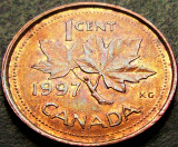 Moneda 1 CENT - CANADA, anul 1997 * cod 597