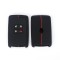 Husa Cheie Silicon, Renault Megane, Kadjar, Captur, Clio, 4 Butoane , Smartkey, Neagra cu dunga rosie