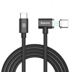 Cablu de date/incarcare Baseus, Magnetic USB-C to USB-C, 1.5 m, Negru foto