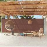 VidaXL Copertină laterală retractabilă de terasă, maro, 180x600 cm