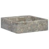 Cumpara ieftin Chiuvetă, gri, 40x40x12 cm, marmură