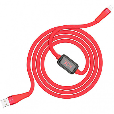 Cablu Date si Incarcare USB la Lightning HOCO SELECTED Timing S4, 1.2 m, Negru foto