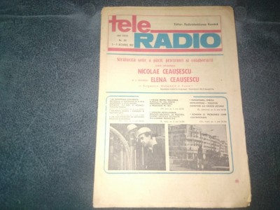 REVISTA TELE RADIO 5 11 DECEMBRIE 1982 foto