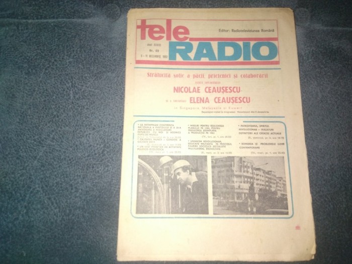 REVISTA TELE RADIO 5 11 DECEMBRIE 1982